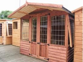 8 x 8 Loglap Lodge + 2ft Canopy